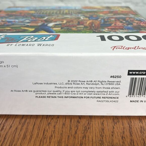Rose Art Back to the Past Homecoming Football Game Puzzle 1000 piece w/ Poster - Picture 2 of 4